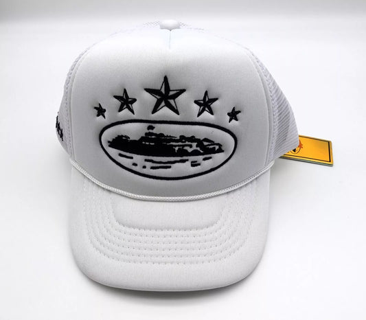 Casquette trucker Corteiz 5 Starz Cap White