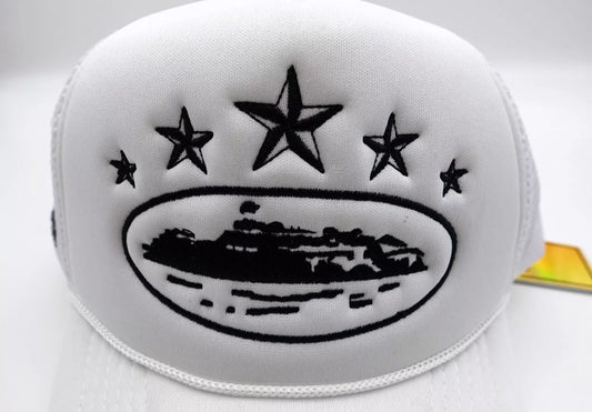 Casquette trucker Corteiz 5 Starz Cap White