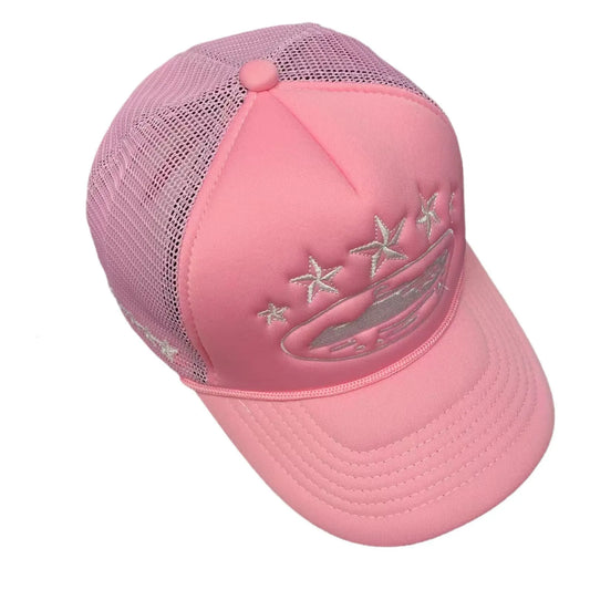 Casquette trucker Corteiz 5 Starz PINK
