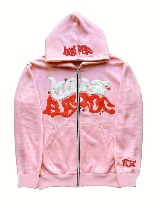 Made Heroic Zip Up Hoodie PINK